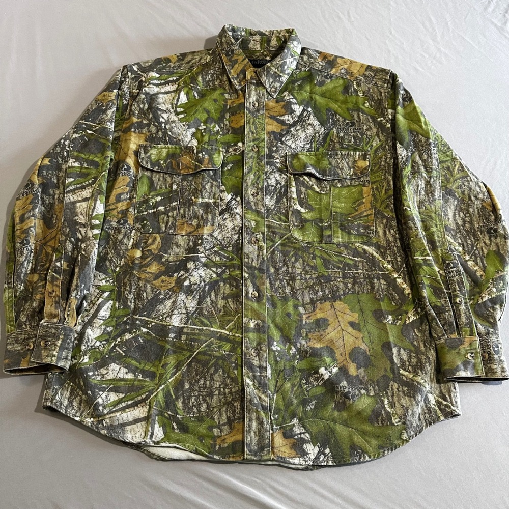 Midway USA Camo Shirt Mens XL Mossy Oak Obsession Good Button Down Long Sleeve